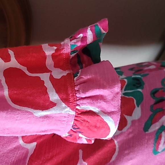 LILLY PULITZER A Thing Called Love Hottie Pink Somerset Cotton Dress. Small - Picture 8 of 9